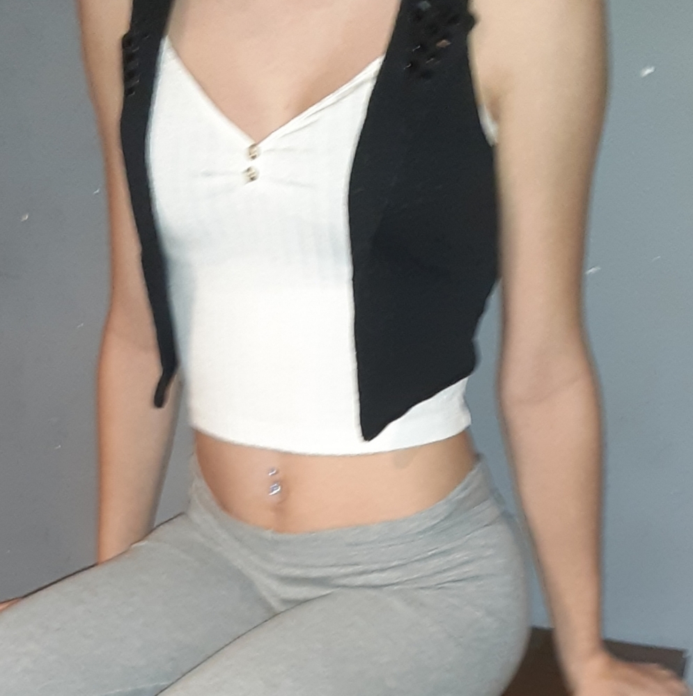 Black Vest with Gems